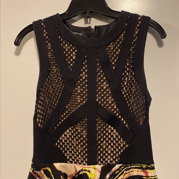 Bebe peplum midi dress - Picture 2 of 5